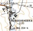 Топографічна карта Новооленівки