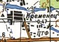 Топографическая карта Кременца