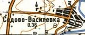 Топографическая карта Седово-Василевки
