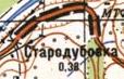 Топографическая карта Стародубовки