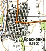 Топографическая карта Красновки