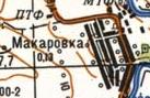 Топографическая карта Макаровки