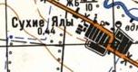 Топографічна карта Сухого Ялів