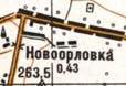 Топографическая карта Новоорловки