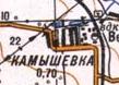 Топографическая карта Камышевки
