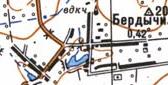Топографічна карта Бердичів