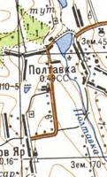 Topographic map of Poltavka
