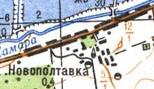 Топографическая карта Новополтавки