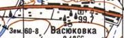 Топографическая карта Васюковки