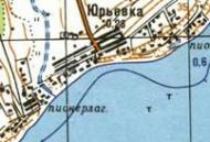 Топографическая карта Юрьевки