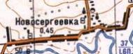 Топографическая карта Новосергеевки