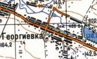 Топографическая карта Георгиевки