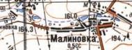Топографическая карта Малиновки