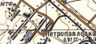 Топографическая карта Петропавловки