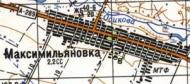 Топографическая карта Максимильяновки