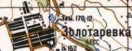 Топографическая карта Золотаровки