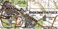 Топографическая карта Юнокомунаровска