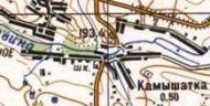 Топографическая карта Камышатки