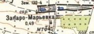 Топографическая карта Запаро-Марьевки
