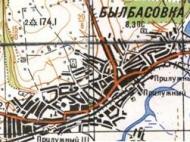 Топографічна карта Билбасівки