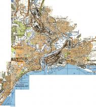 Топографическая карта Мариуполя