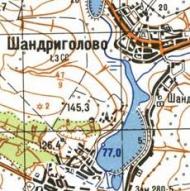 Топографічна карта Шандриголового