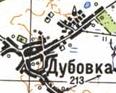 Топографическая карта Дубовки