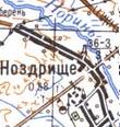 Topographic map of Nozdrysche
