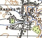 Топографическая карта Киянки