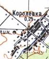 Топографическая карта Королевки
