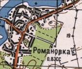 Топографічна карта Романівки