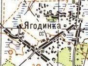 Топографічна карта Ягодинка