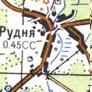 Топографічна карта Рудньої