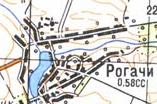 Топографічна карта Рогачих