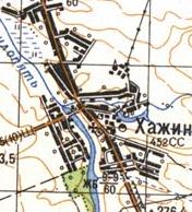 Топографічна карта Хажиного