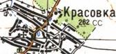 Топографічна карта Красівки