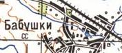 Topographic map of Babushky