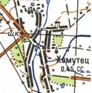 Топографическая карта Хомутца