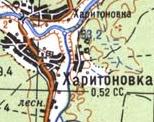 Топографічна карта Харитонівки