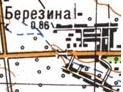 Топографическая карта Березиной