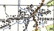 Топографическая карта Зеремли