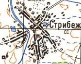 Топографічна карта Стрибіжа