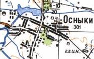 Топографічна карта Осниок