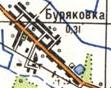 Топографическая карта Буряковки