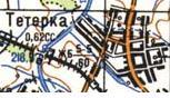 Топографическая карта Тетерки