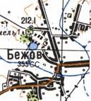 Топографическая карта Бежова