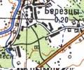 Топографічна карта Березців