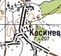 Топографічна карта Косеньового