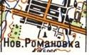 Топографическая карта Новой Романовки