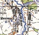 Топографічна карта Михіївки